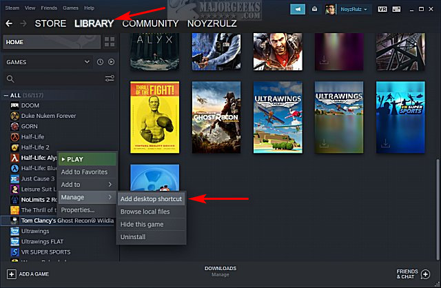 How to Create Desktop and Taskbar Shortcuts for Your Steam Games