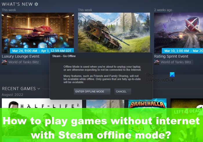 How to Play Steam Games Without Internet Access Using Offline Mode