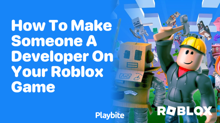 How to Assign Developer Permissions in Your Roblox Game